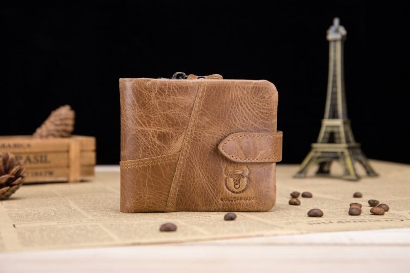 Bullcaptain Leather Wallet Light Brown