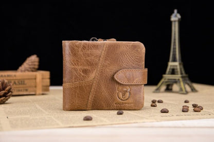 Bullcaptain Leather Wallet Light Brown