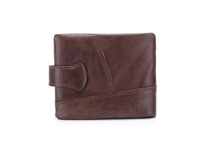 Bullcaptain Leather Wallet Dark Brown