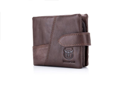 Bullcaptain Leather Wallet Dark Brown