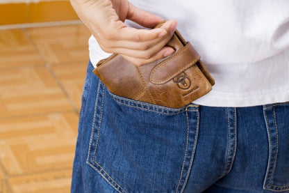 Bullcaptain Leather Wallet Light Brown