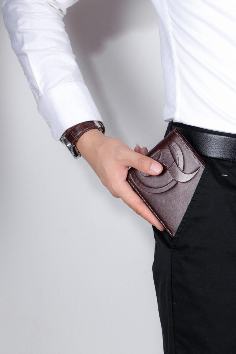 Leather Wallet Bullcaptain QB0203-H brown