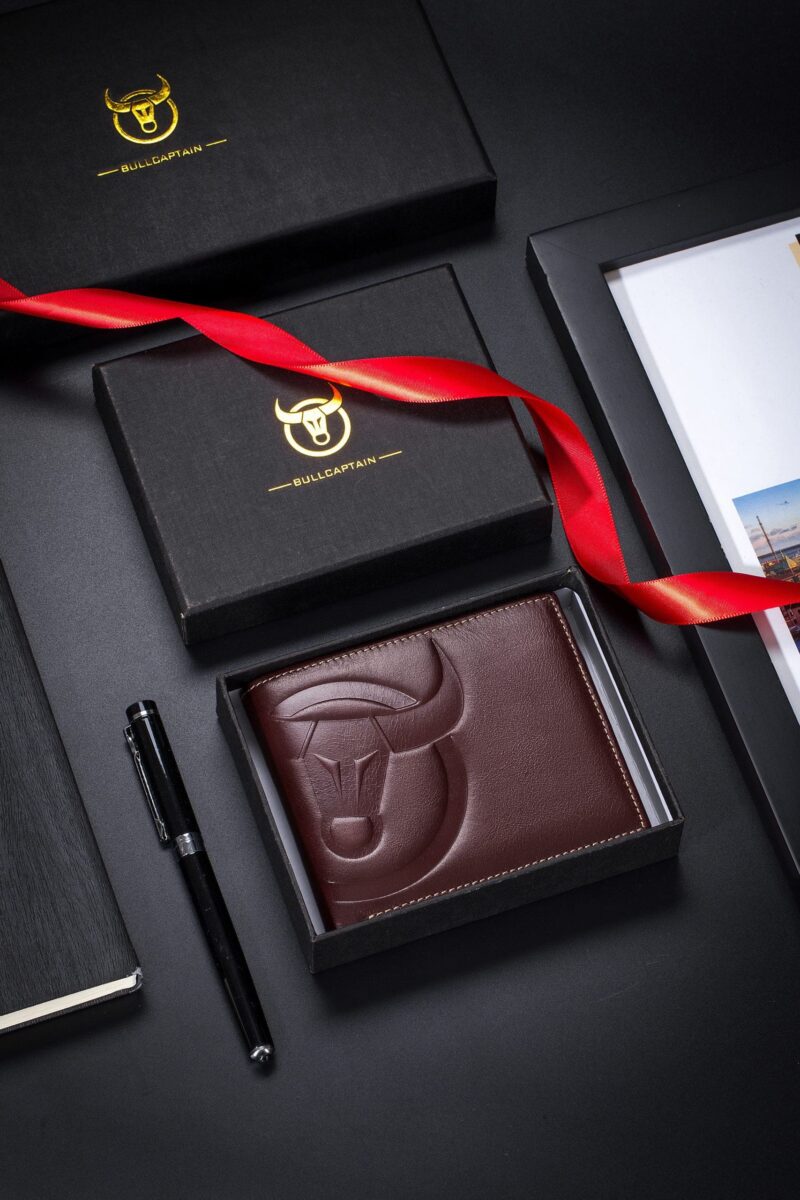 Leather Wallet Bullcaptain QB0203-H brown
