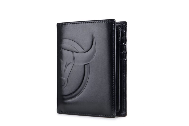 Bullcaptain Leather Wallet QB0203-V Black