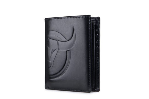 Bullcaptain Leather Wallet QB0203-V Black