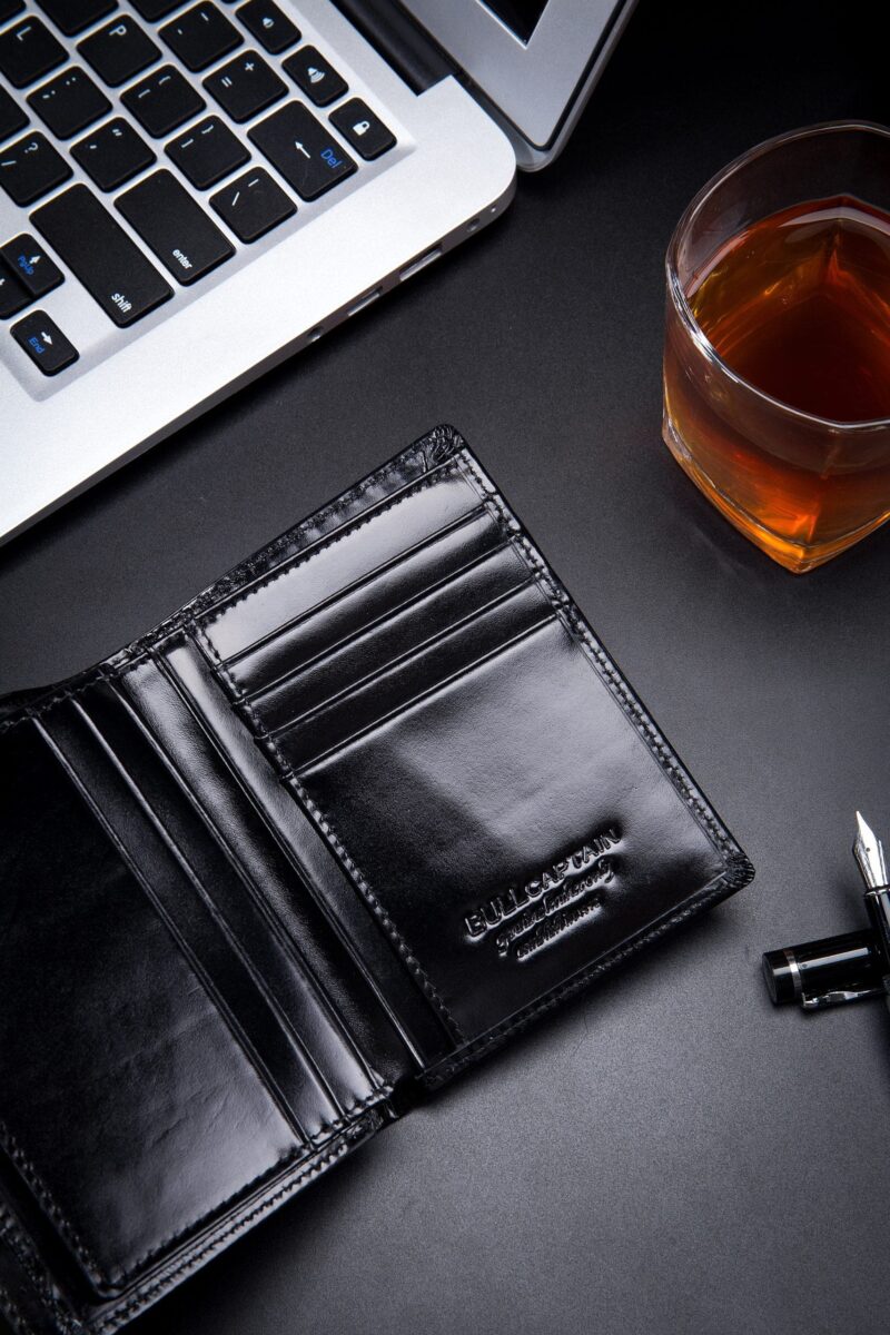 Bullcaptain Leather Wallet QB0203-V Black