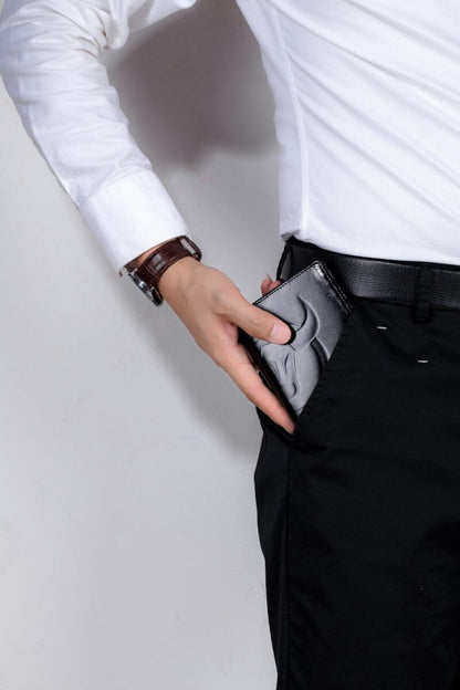 Bullcaptain Leather Wallet QB0203-V Black