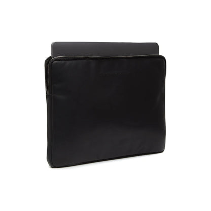 Leather laptop case 14" Black Clinton THE CHESTERFIELD BRAND