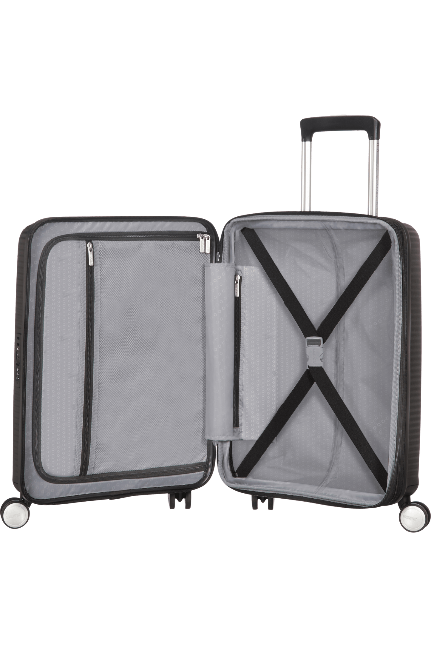 Cabin Suitcase AMERICAN TOURISTER SPINNER 55 CM SOUNDBOX Black