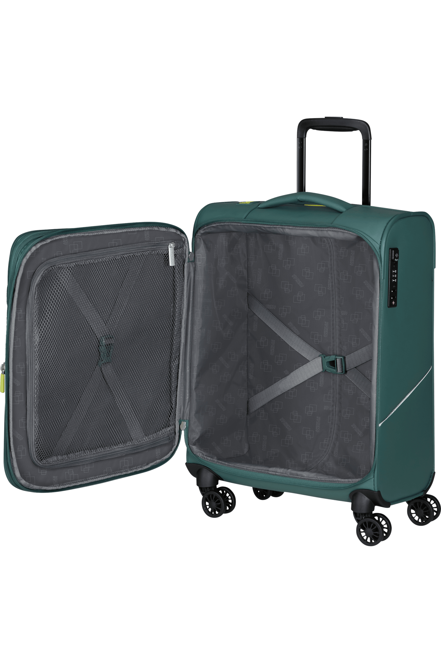 Cabin Suitcase AMERICAN TOURISTER Summerride Spinner 55cm Dark Forest