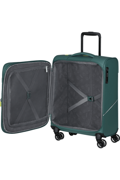 Cabin Suitcase AMERICAN TOURISTER Summerride Spinner 55cm Dark Forest