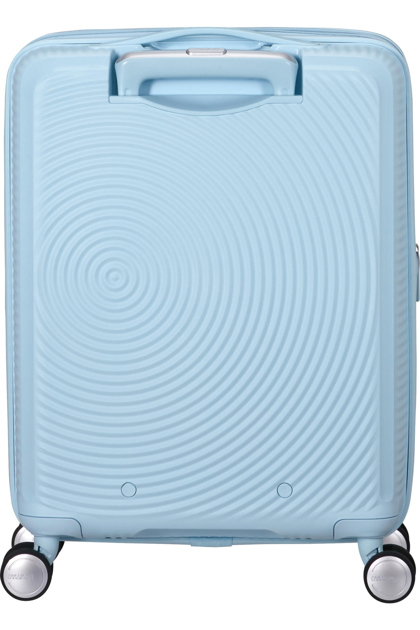 Cabin Suitcase AMERICAN TOURISTER SPINNER 55 CM SOUNDBOX Light Blue