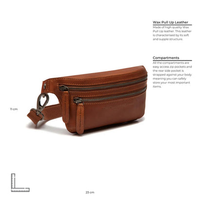Leather waist bag Cognac Toronto THE CHESTERFIELD BRAND