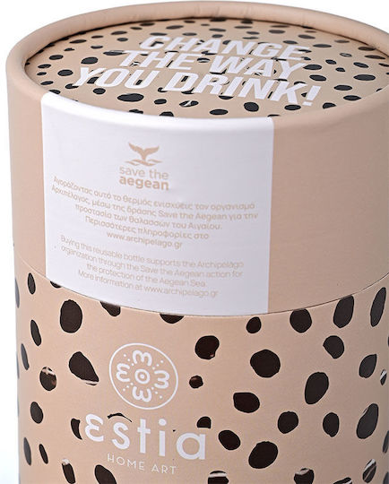 ΘΕΡΜΟΣ COFFEE MUG SAVE THE AEGEAN 350ml LEOPARD TAUPE