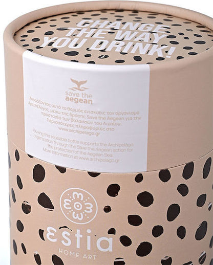 ΘΕΡΜΟΣ COFFEE MUG SAVE THE AEGEAN 350ml LEOPARD TAUPE