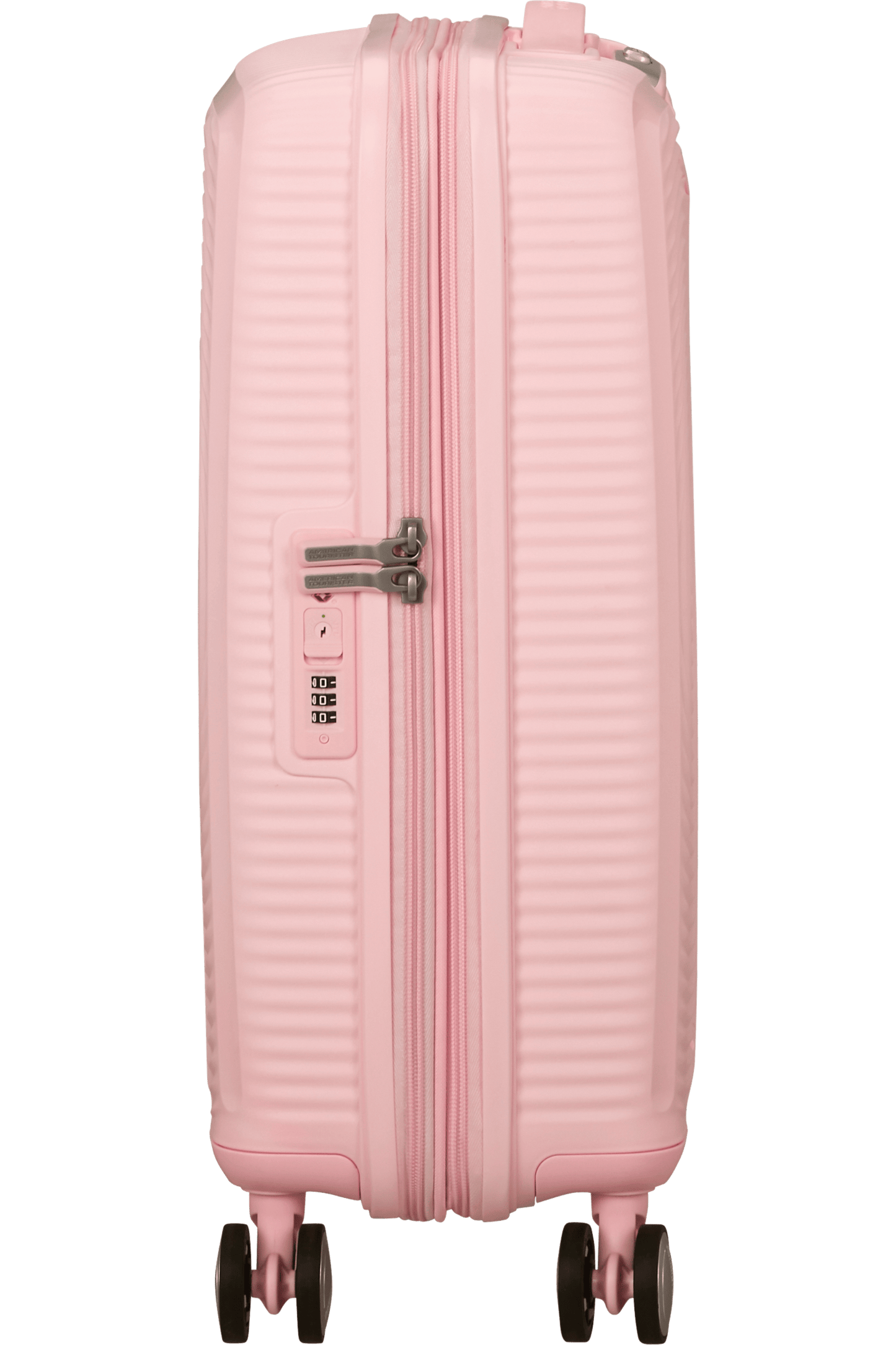 Cabin Suitcase AMERICAN TOURISTER SPINNER 55 CM SOUNDBOX Pink